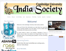 Tablet Screenshot of indiasoc.soc.srcf.net